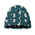 Baby Rabbit Pattern Print Beanie
