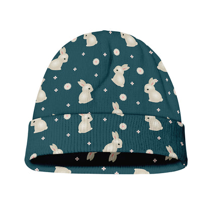 Baby Rabbit Pattern Print Beanie