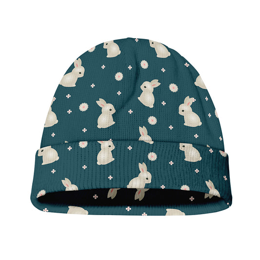 Baby Rabbit Pattern Print Beanie