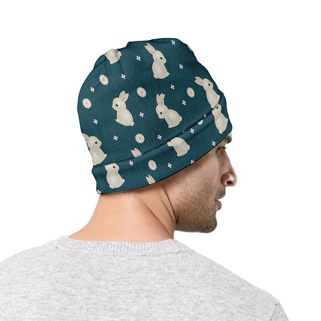 Baby Rabbit Pattern Print Beanie