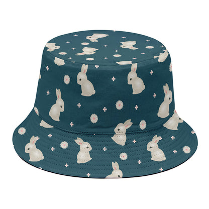 Baby Rabbit Pattern Print Bucket Hat