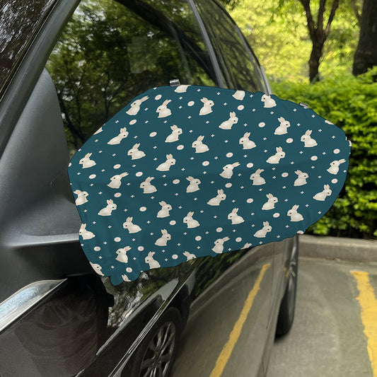 Baby Rabbit Pattern Print Car Side Mirror Covers