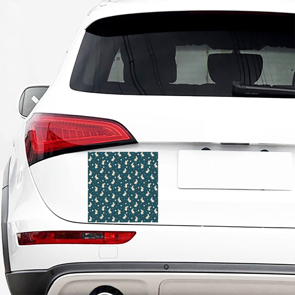 Baby Rabbit Pattern Print Car Sticker