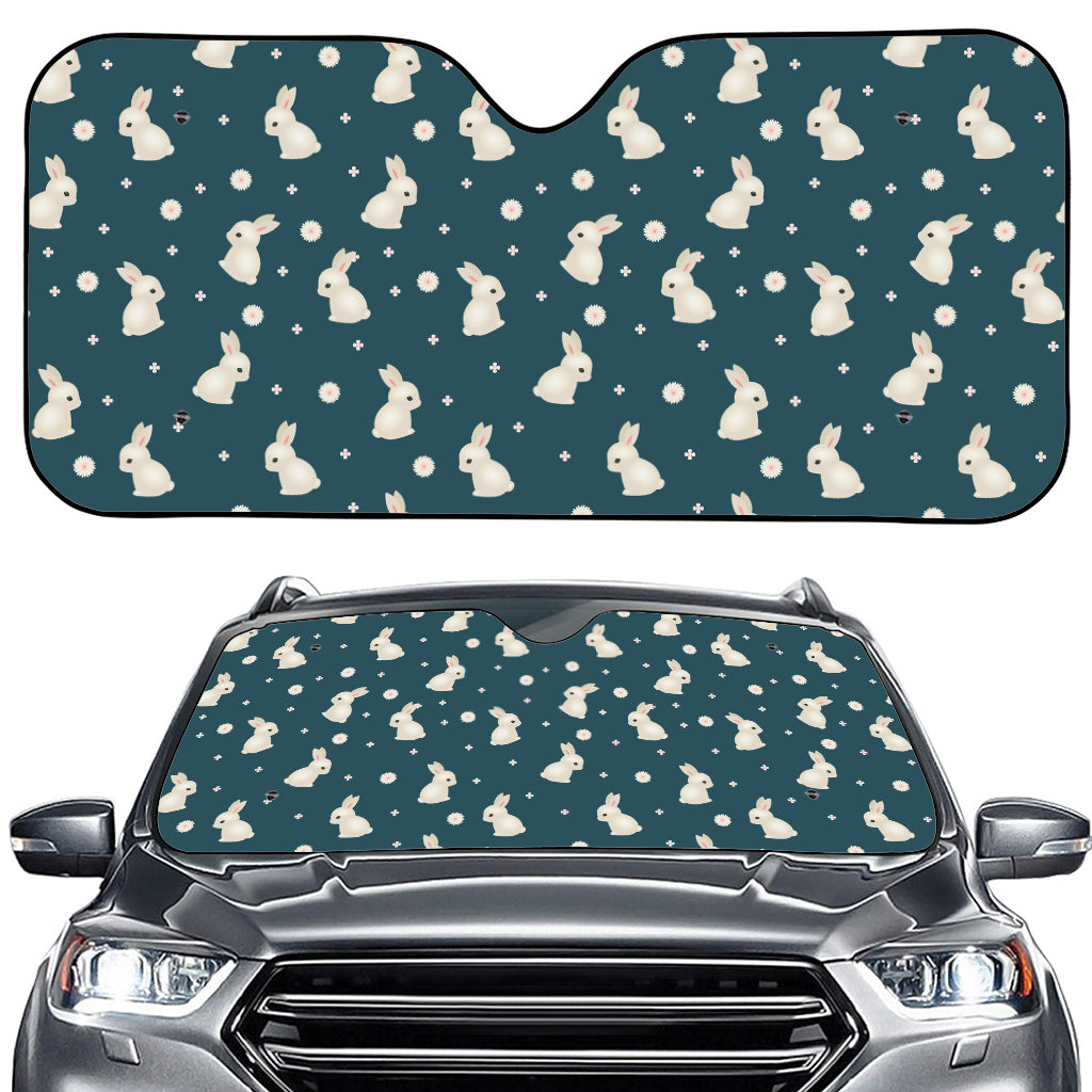 Baby Rabbit Pattern Print Car Windshield Sun Shade