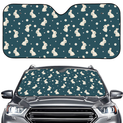 Baby Rabbit Pattern Print Car Windshield Sun Shade
