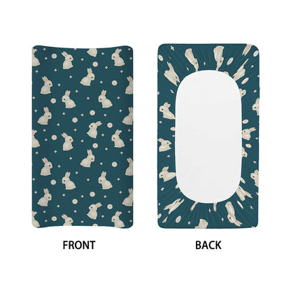 Baby Rabbit Pattern Print Changing Pad Cover
