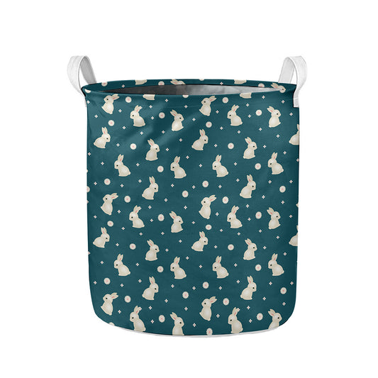 Baby Rabbit Pattern Print Collapsible Laundry Basket