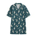Baby Rabbit Pattern Print Cotton Hawaiian Shirt