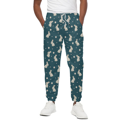 Baby Rabbit Pattern Print Cotton Pants