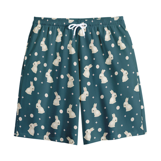 Baby Rabbit Pattern Print Cotton Shorts