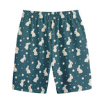 Baby Rabbit Pattern Print Cotton Shorts
