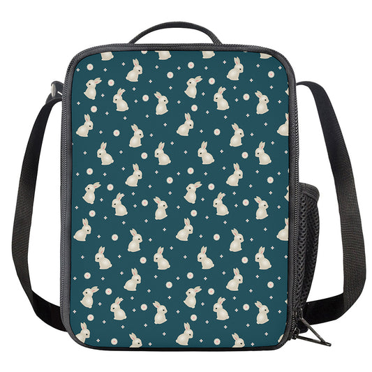 Baby Rabbit Pattern Print Crossbody Lunch Bag