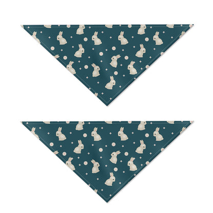 Baby Rabbit Pattern Print Dog Bandana