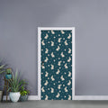 Baby Rabbit Pattern Print Door Sticker