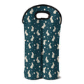 Baby Rabbit Pattern Print Double Neoprene Wine Tote