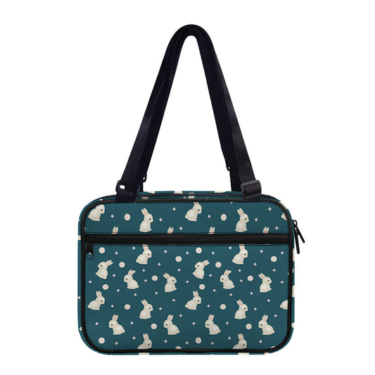 Baby Rabbit Pattern Print Double Strap Bible Bag