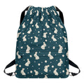 Baby Rabbit Pattern Print Drawstring Backpack