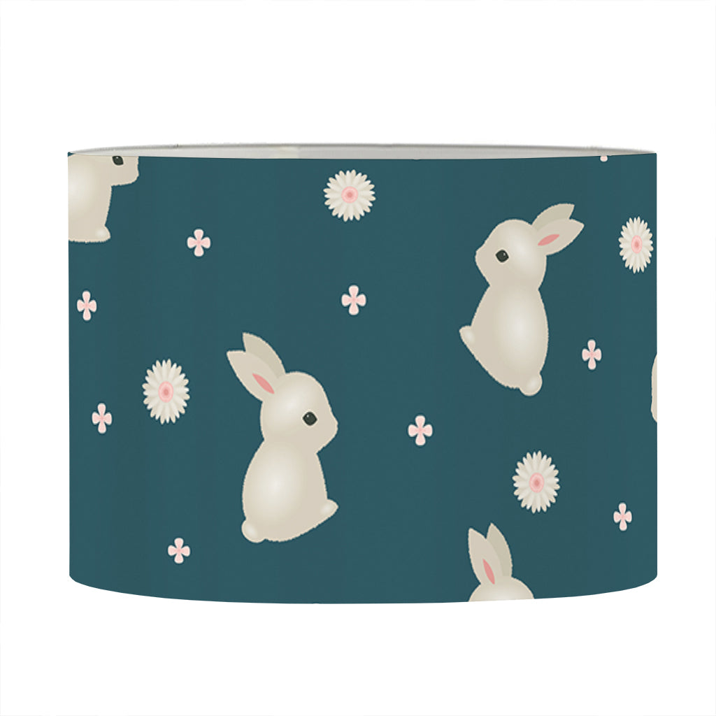 Baby Rabbit Pattern Print Drum Lamp Shade