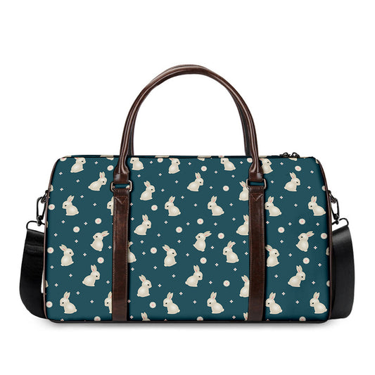Baby Rabbit Pattern Print Duffle Bag