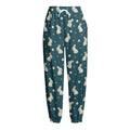 Baby Rabbit Pattern Print Fleece Lined Knit Pants