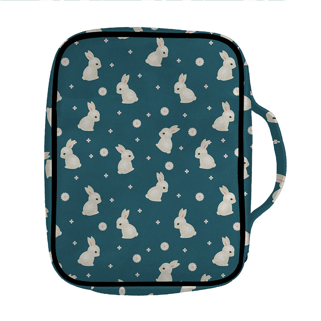Baby Rabbit Pattern Print Front Pocket Bible Bag