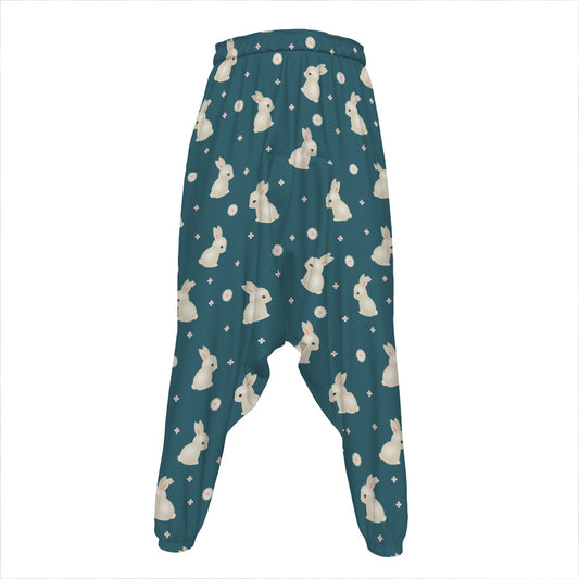 Baby Rabbit Pattern Print Hammer Pants