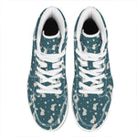 Baby Rabbit Pattern Print High Top Leather Sneakers