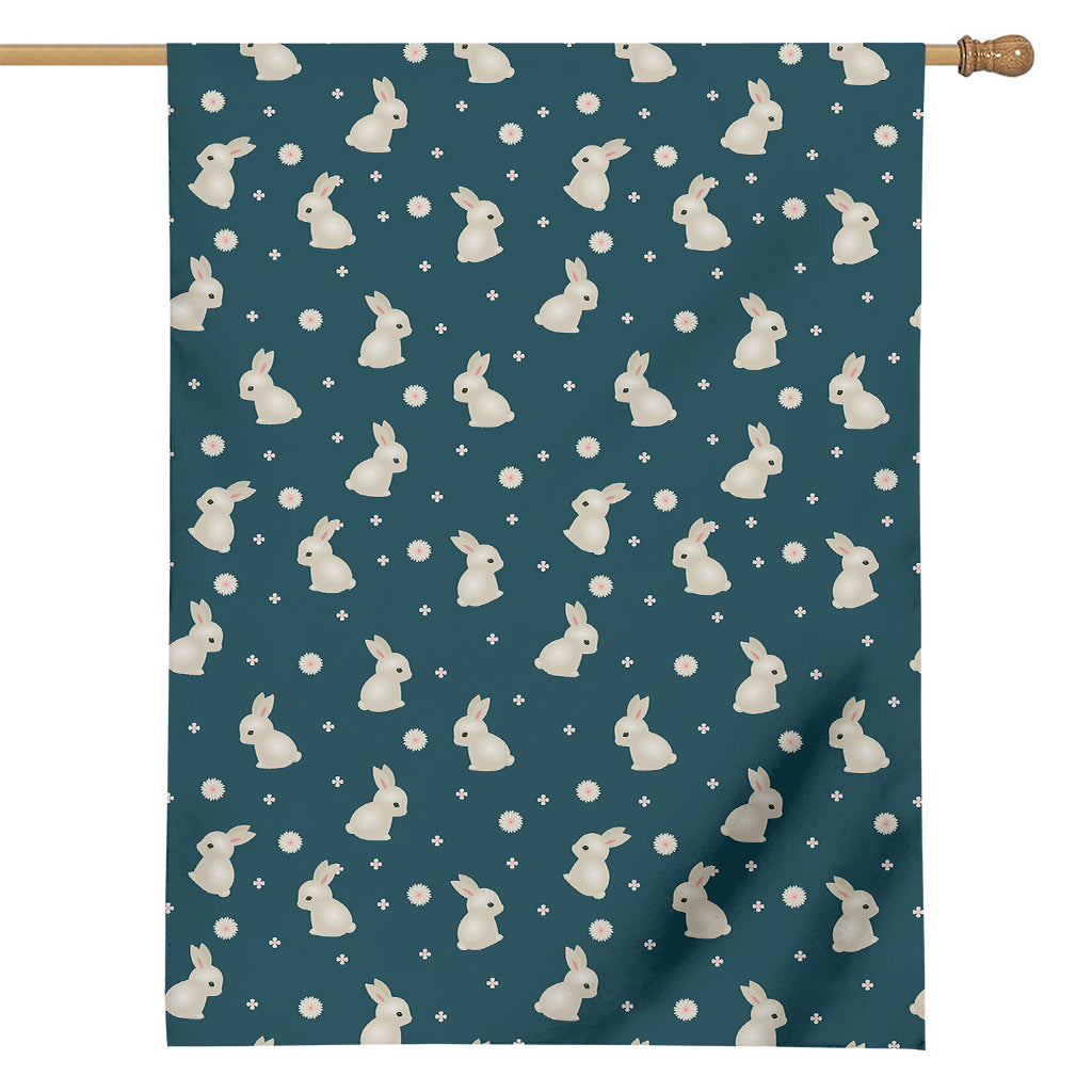 Baby Rabbit Pattern Print House Flag