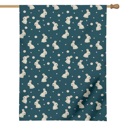 Baby Rabbit Pattern Print House Flag