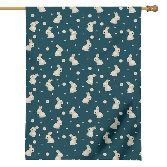 Baby Rabbit Pattern Print House Flag