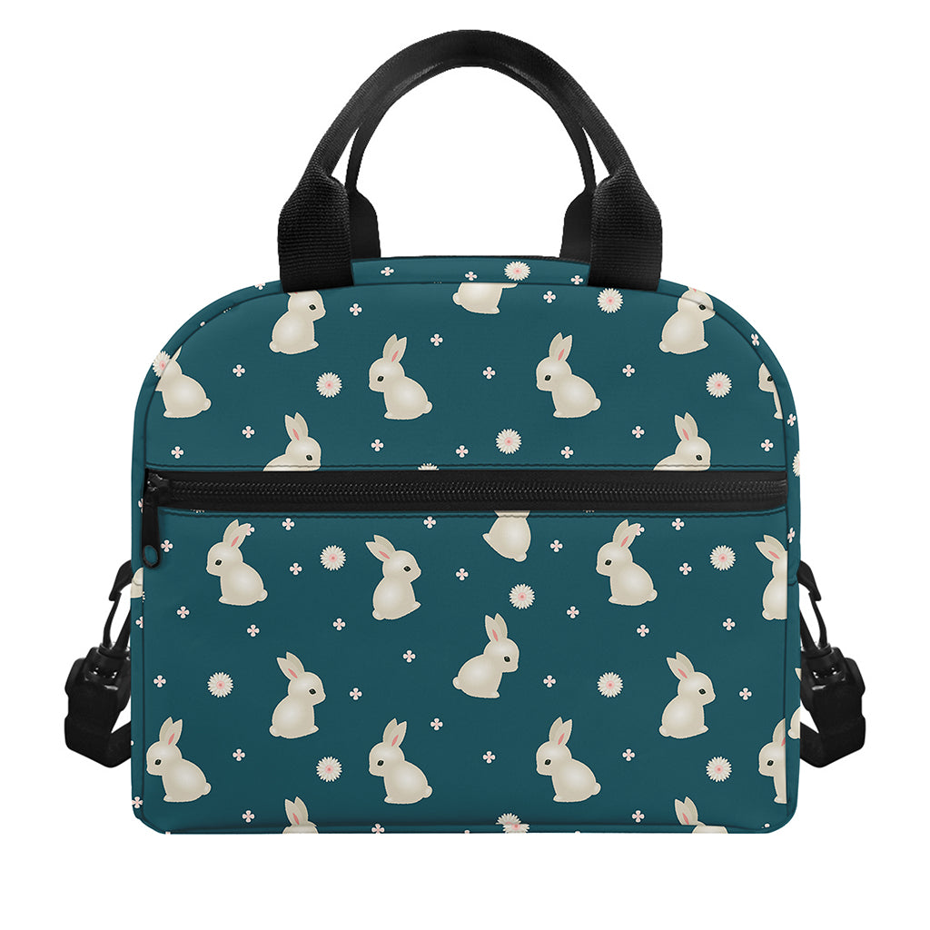 Baby Rabbit Pattern Print Insulated Lunch Bag