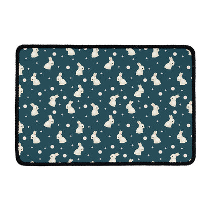 Baby Rabbit Pattern Print Kitchen Mat