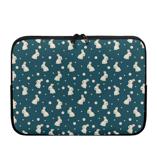 Baby Rabbit Pattern Print Laptop Sleeve