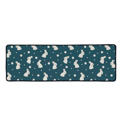 Baby Rabbit Pattern Print Long Kitchen Mat