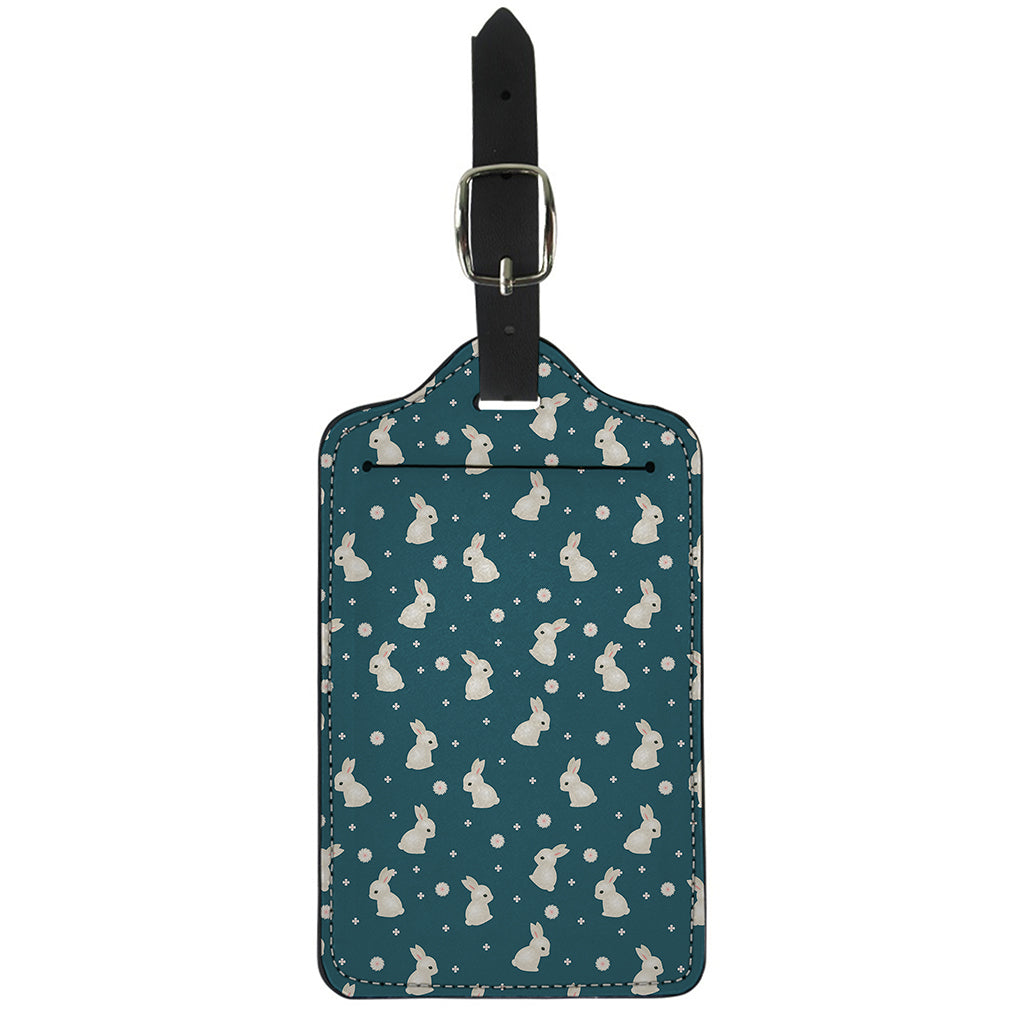 Baby Rabbit Pattern Print Luggage Tag