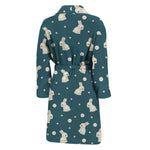 Baby Rabbit Pattern Print Men's Bathrobe