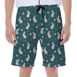 Baby Rabbit Pattern Print Men's Beach Shorts