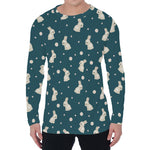 Baby Rabbit Pattern Print Men's Long Sleeve T-Shirt