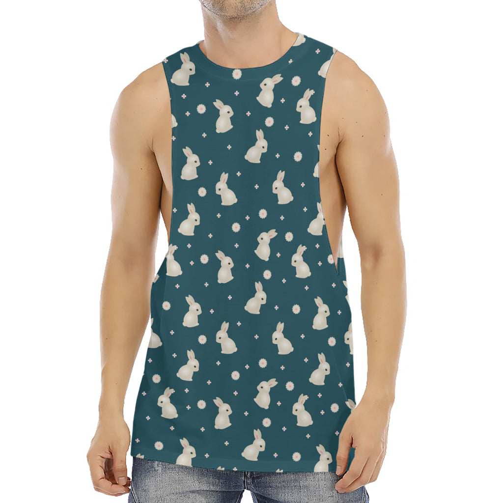Baby Rabbit Pattern Print Men's Muscle Tank Top