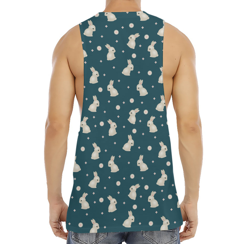 Baby Rabbit Pattern Print Men's Muscle Tank Top