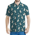 Baby Rabbit Pattern Print Men's Polo Shirt