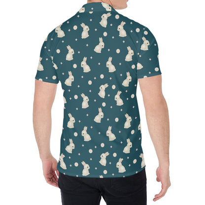 Baby Rabbit Pattern Print Men's Shirt