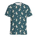 Baby Rabbit Pattern Print Men's Athletic T-Shirt