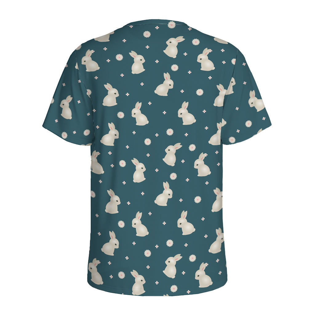 Baby Rabbit Pattern Print Men's Sports T-Shirt