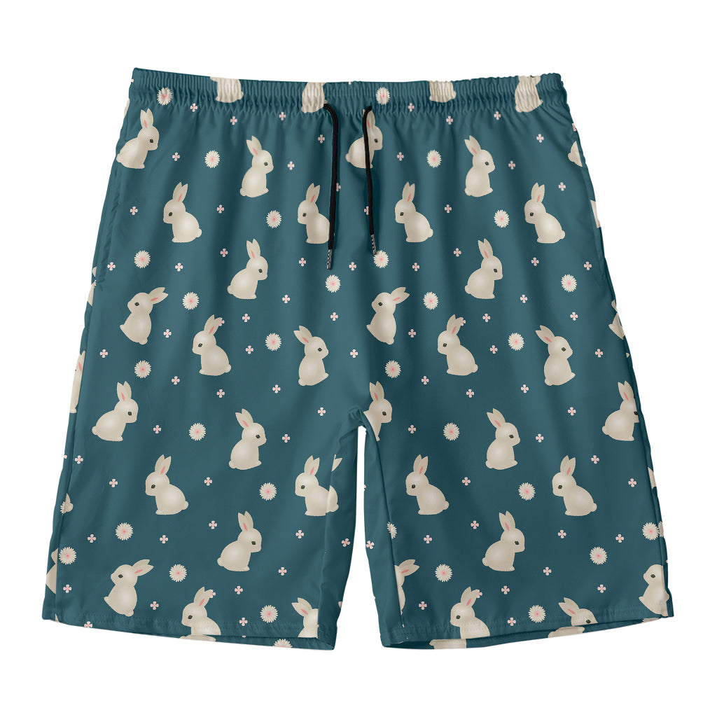 Baby Rabbit Pattern Print Men's Swim Trunks