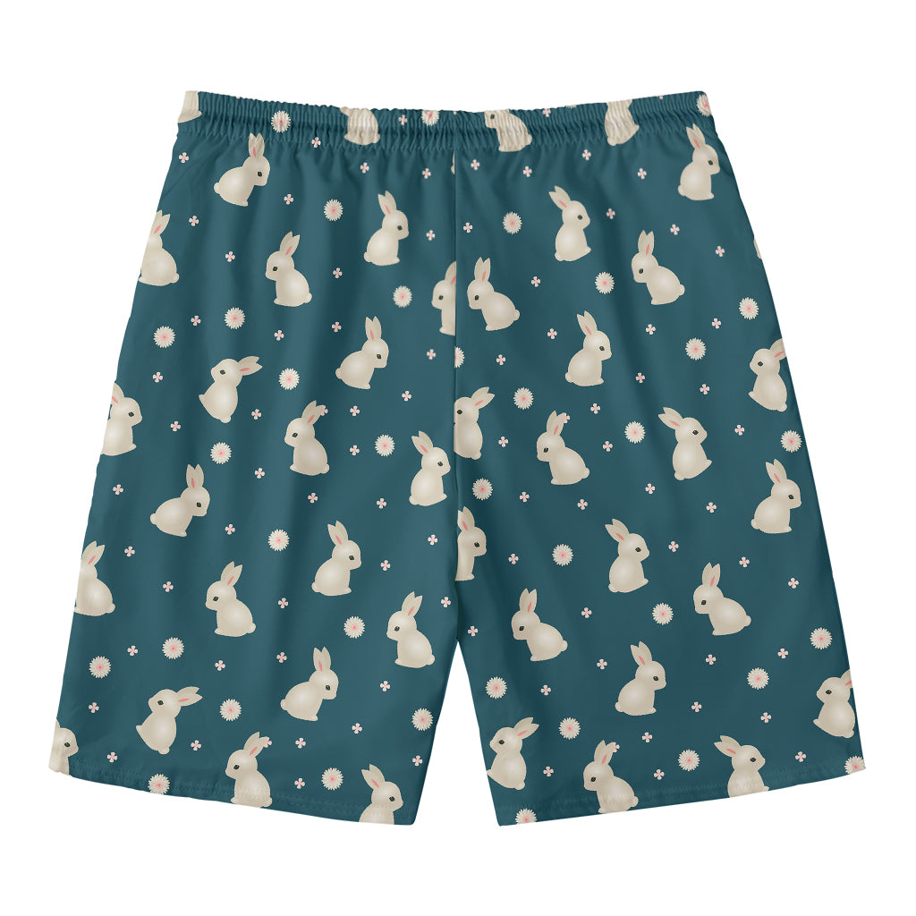 Baby Rabbit Pattern Print Men's Swim Trunks