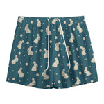 Baby Rabbit Pattern Print Mesh Shorts