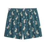 Baby Rabbit Pattern Print Mesh Shorts