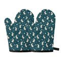 Baby Rabbit Pattern Print Oven Mitts
