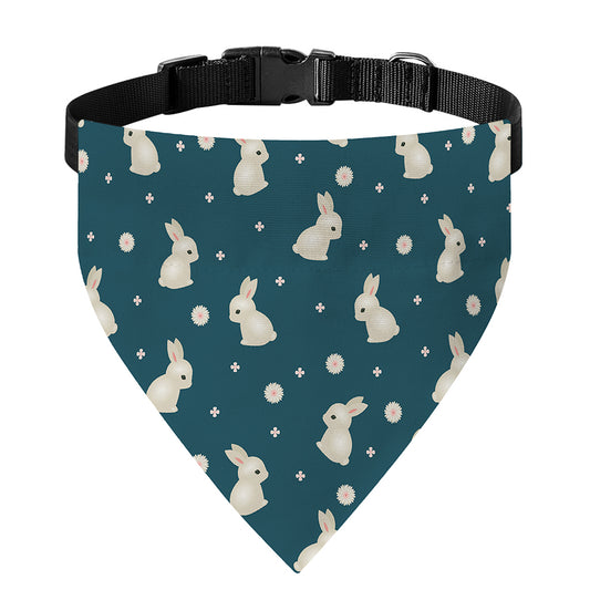 Baby Rabbit Pattern Print Over The Collar Dog Bandana